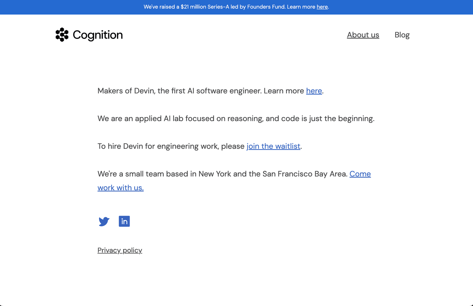 Cognition Labs developer tools tool screenshot
