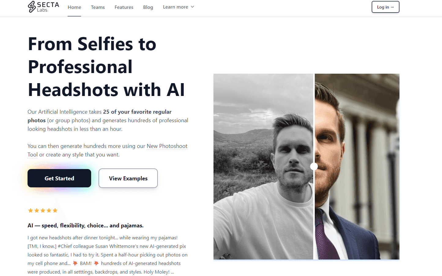 Professional headshots generated by Secta AI