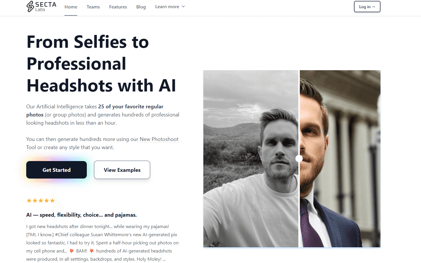 Professional headshots generated by Secta AI