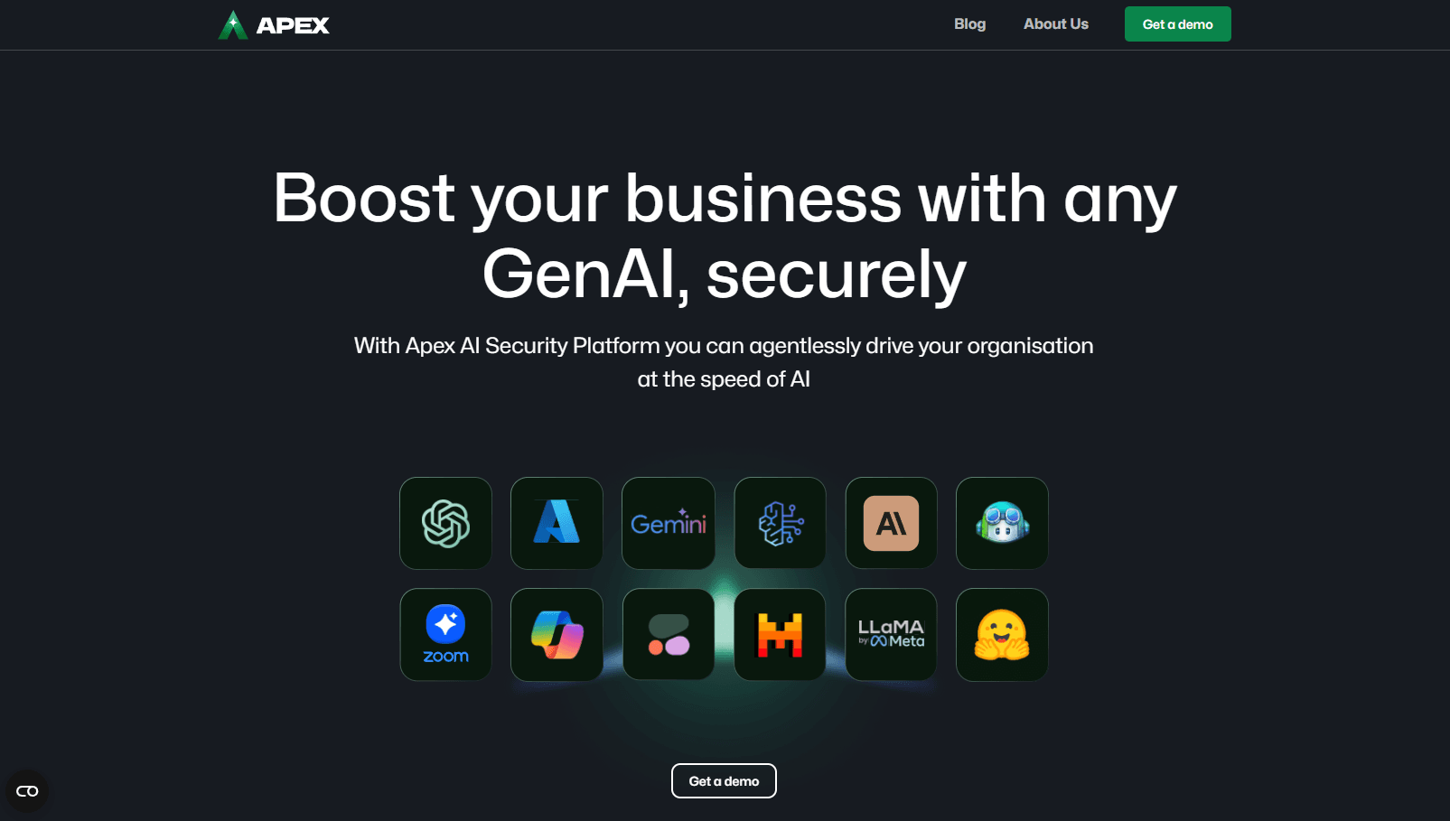 Secure AI adoption platform interface