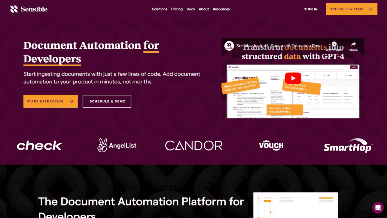 Sensible - Document Automation Simplified