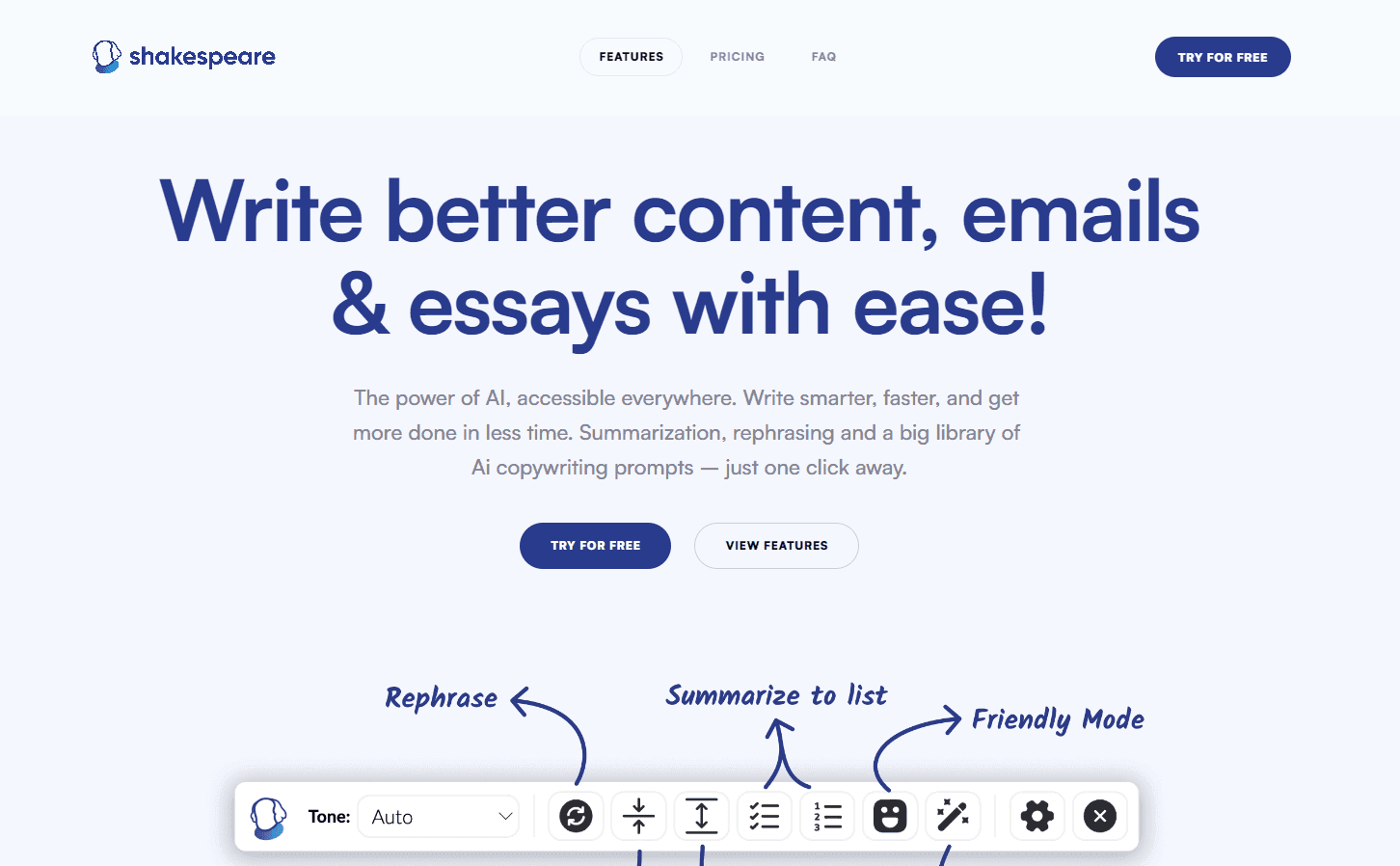 Shakespeare Toolbar interface showcasing features
