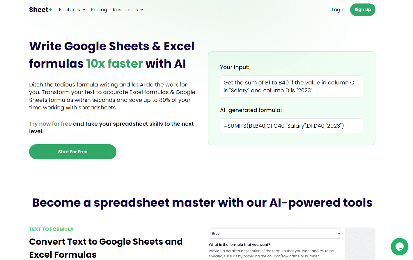 Sheet+ - AI Tools for Excel and Google Sheets