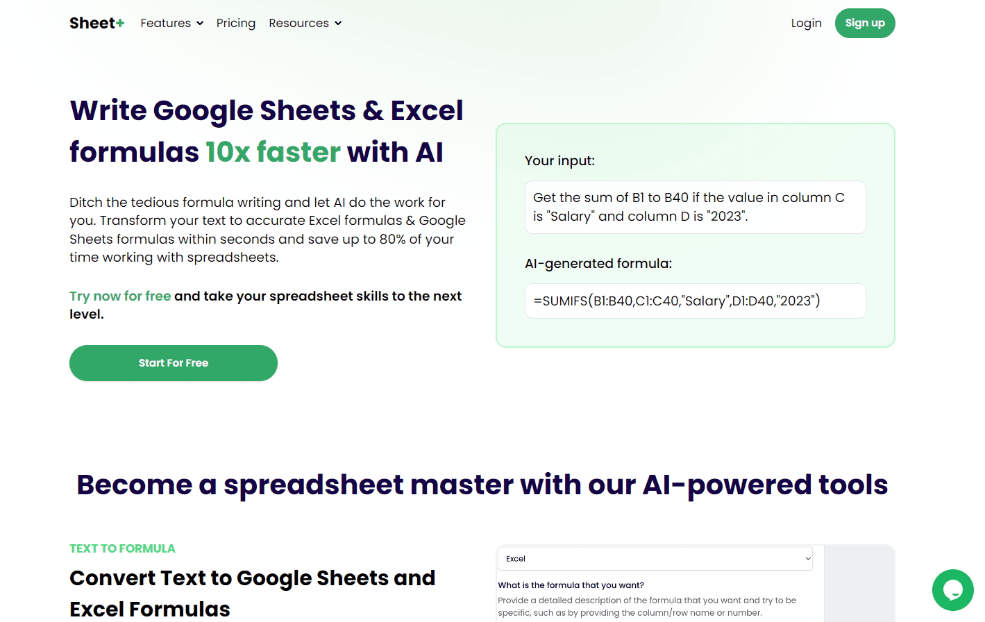 Sheet+ - AI Tools for Excel and Google Sheets