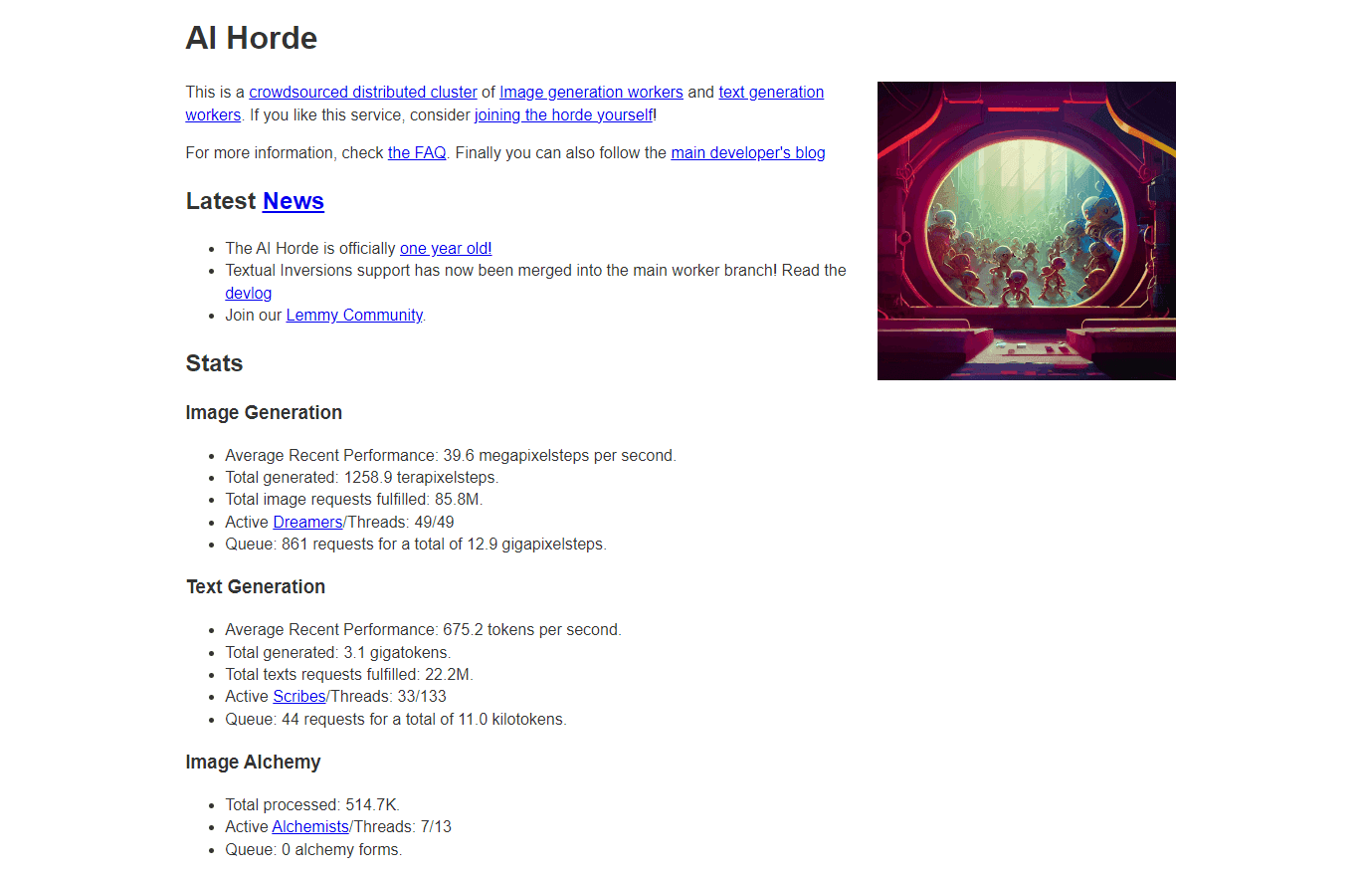 StableHorde platform overview