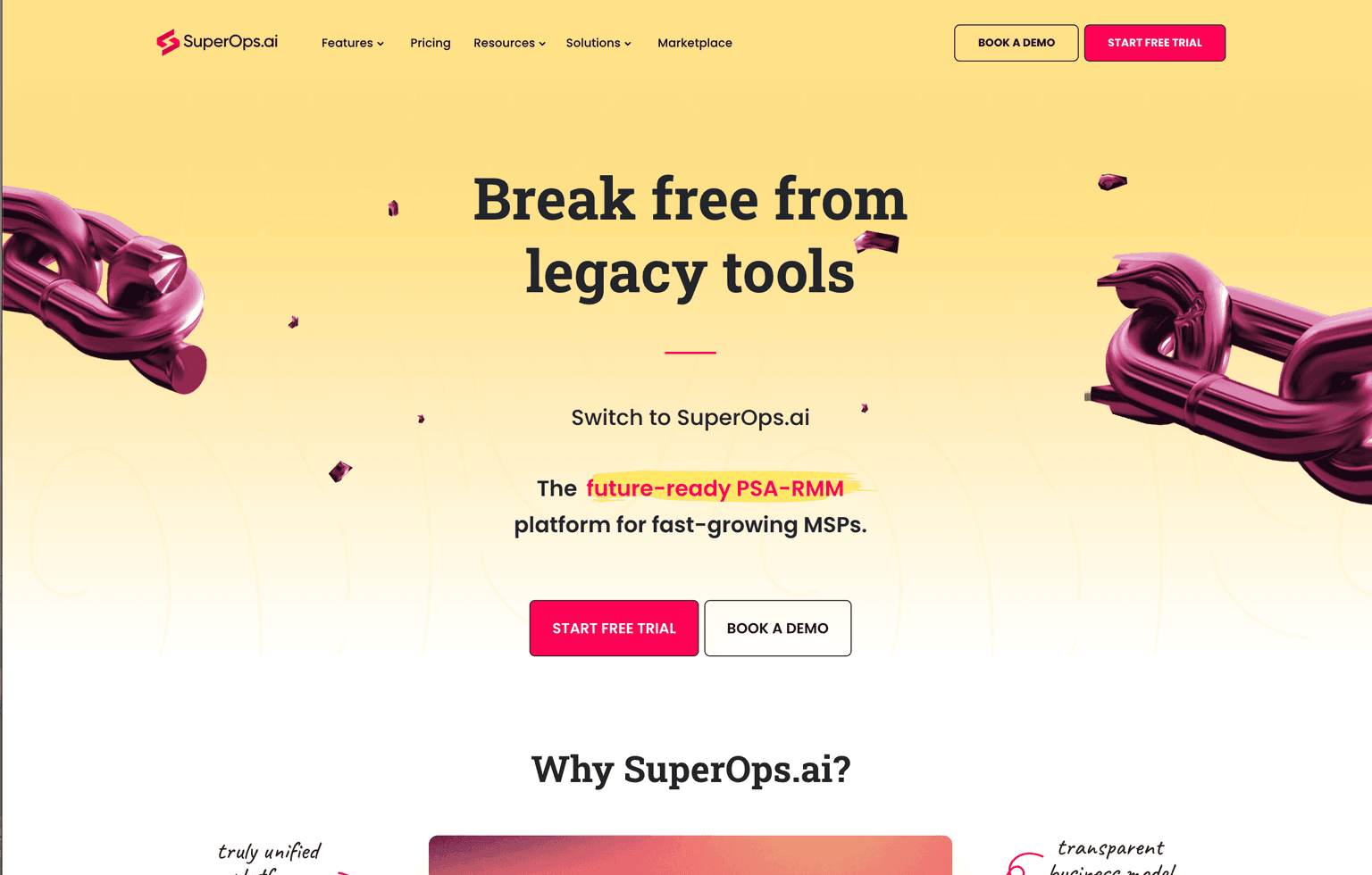 SuperOps.ai Platform Interface