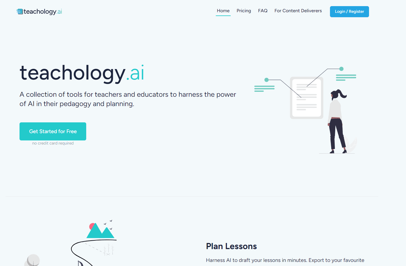 Teachology.ai Interface for Educators