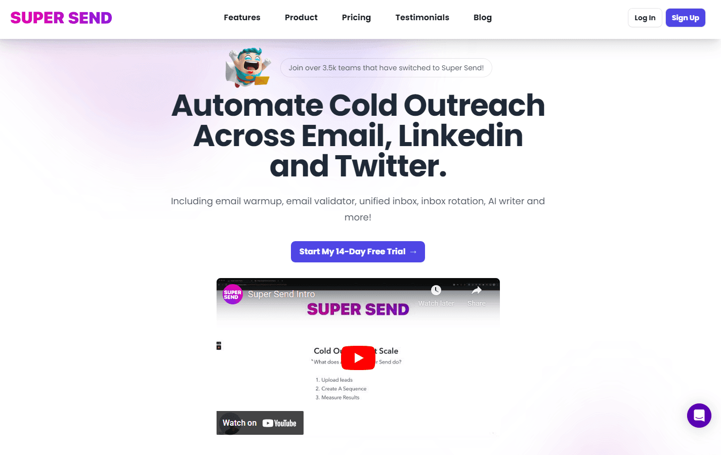 Team collaborating on an outreach campaign using Super Send.