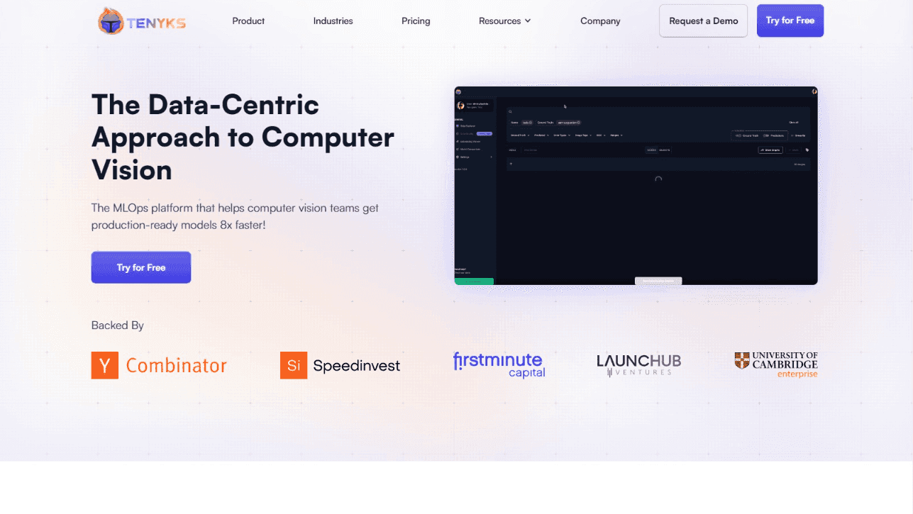 Tenyks AI Computer Vision Platform