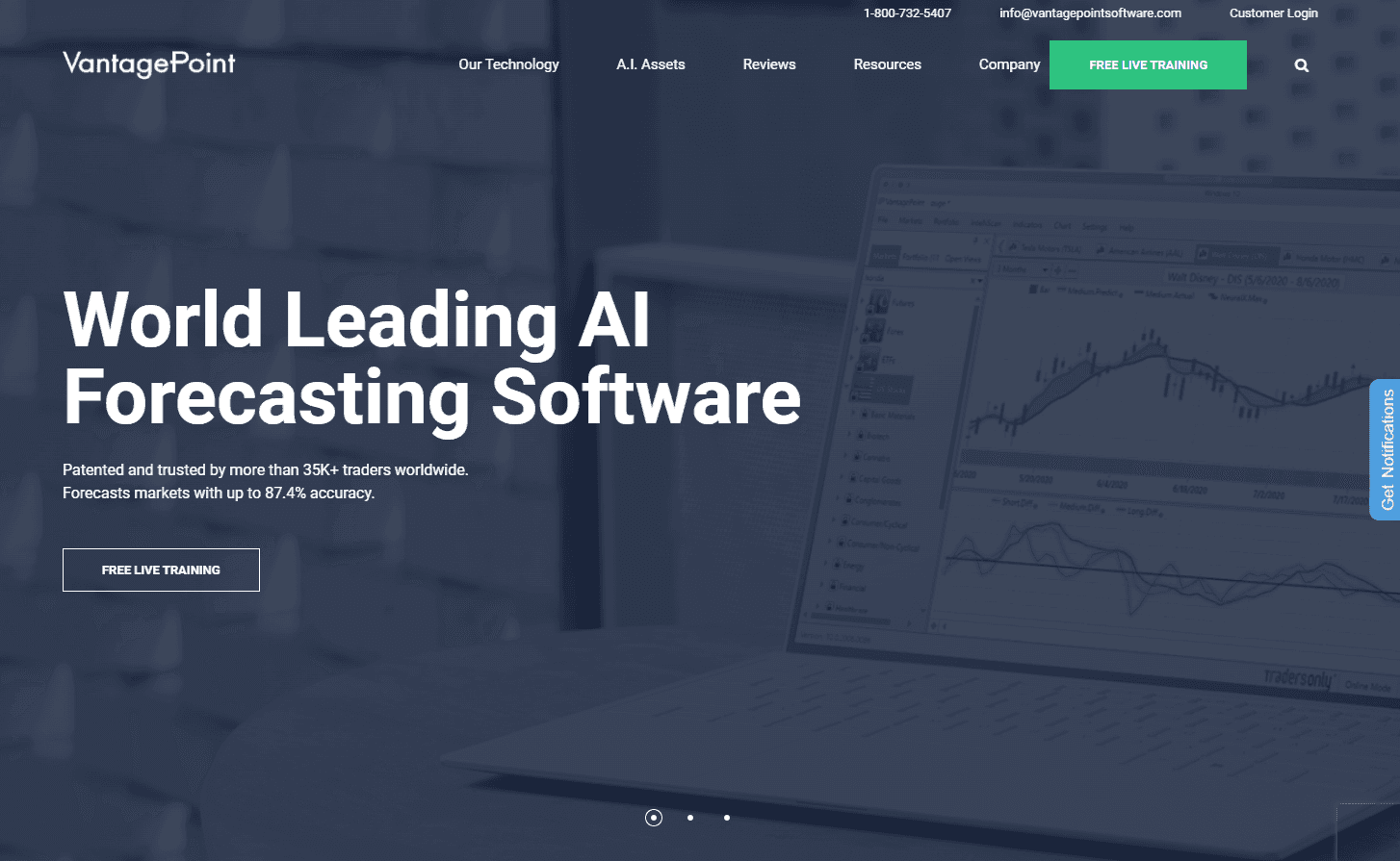VantagePoint Trading Software Interface