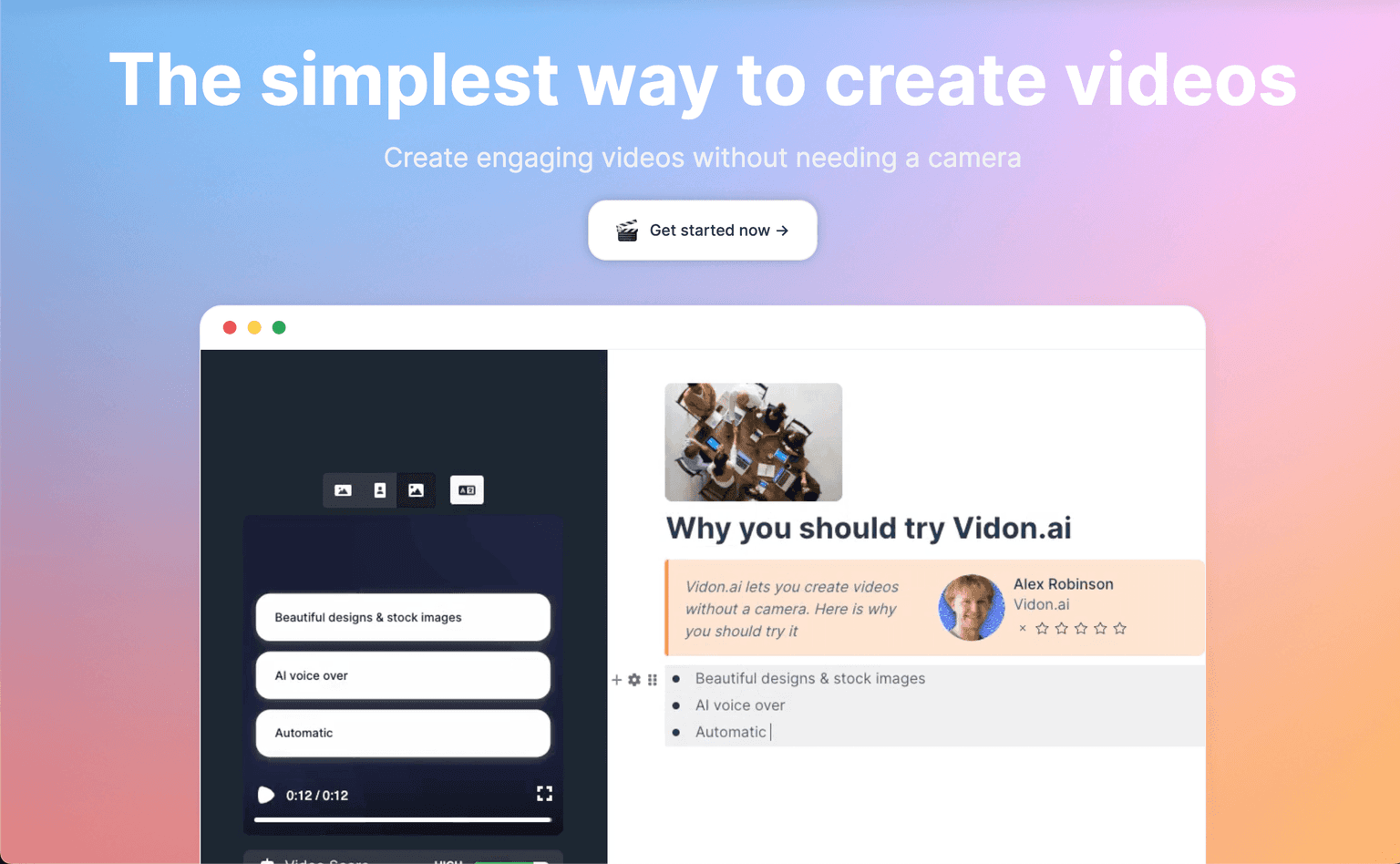 Vidon.ai - AI-powered video generator