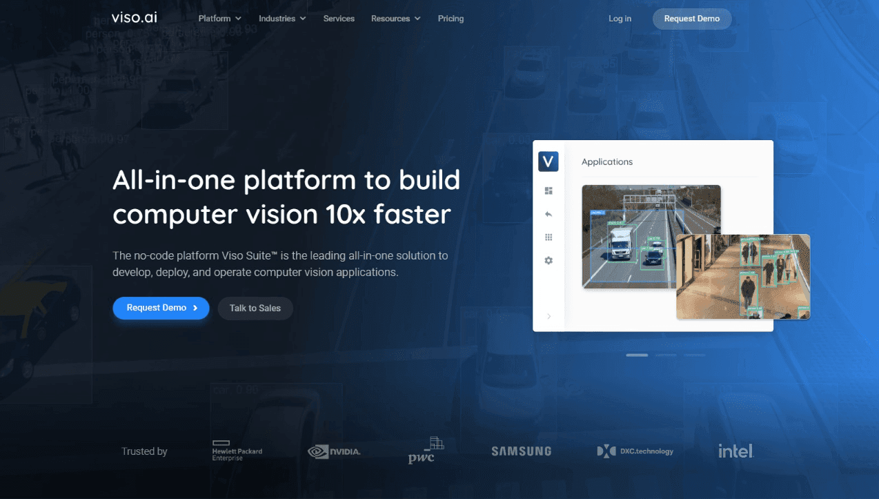 Viso Suite Computer Vision Platform Interface