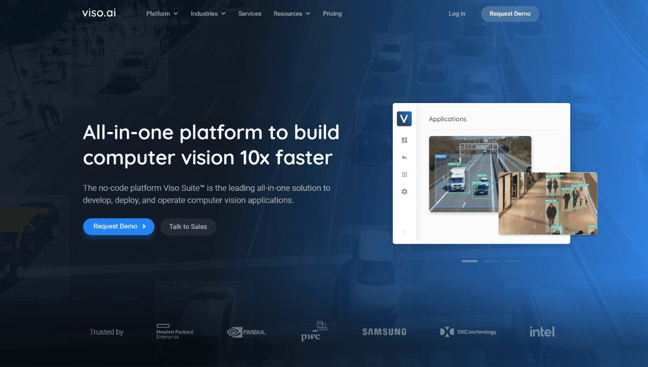 Viso Suite Computer Vision Platform Interface