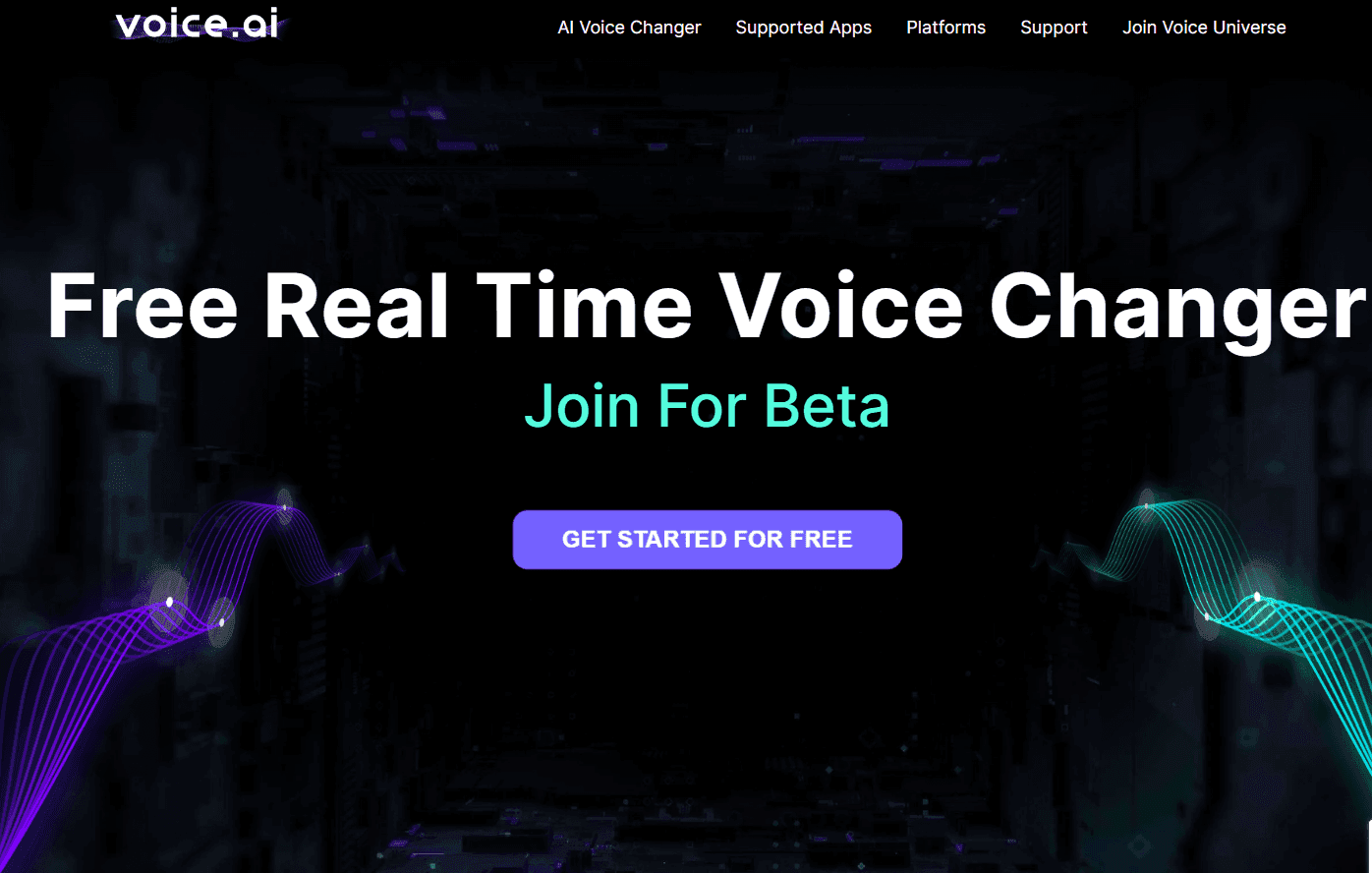 Voice.AI interface showing voice recognition
