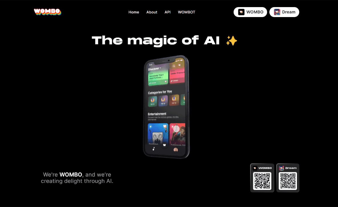 WOMBO AI Generative Art Platform