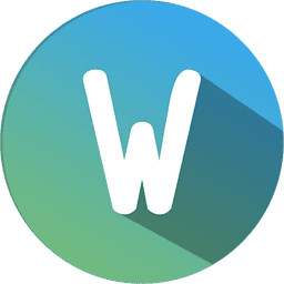 WiziShop logo with blue and white colors.