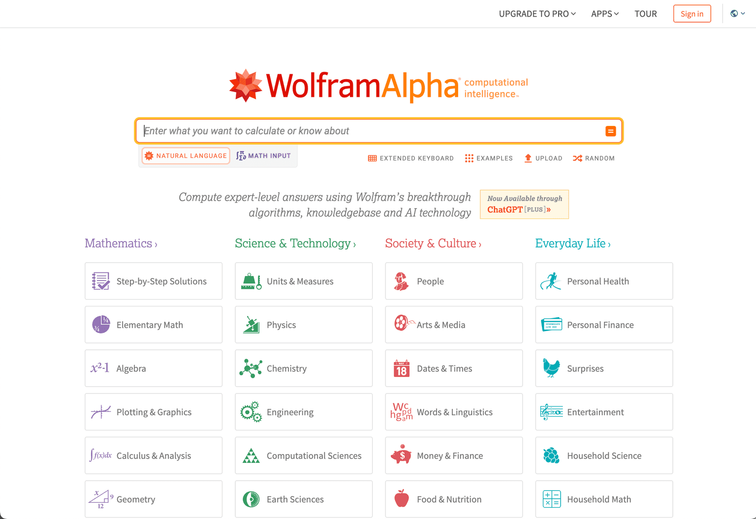Wolfram|Alpha Computational Knowledge Engine