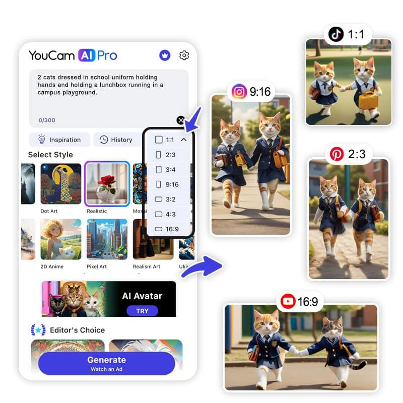 YouCam AI Pro ai art & image creation tool screenshot 4