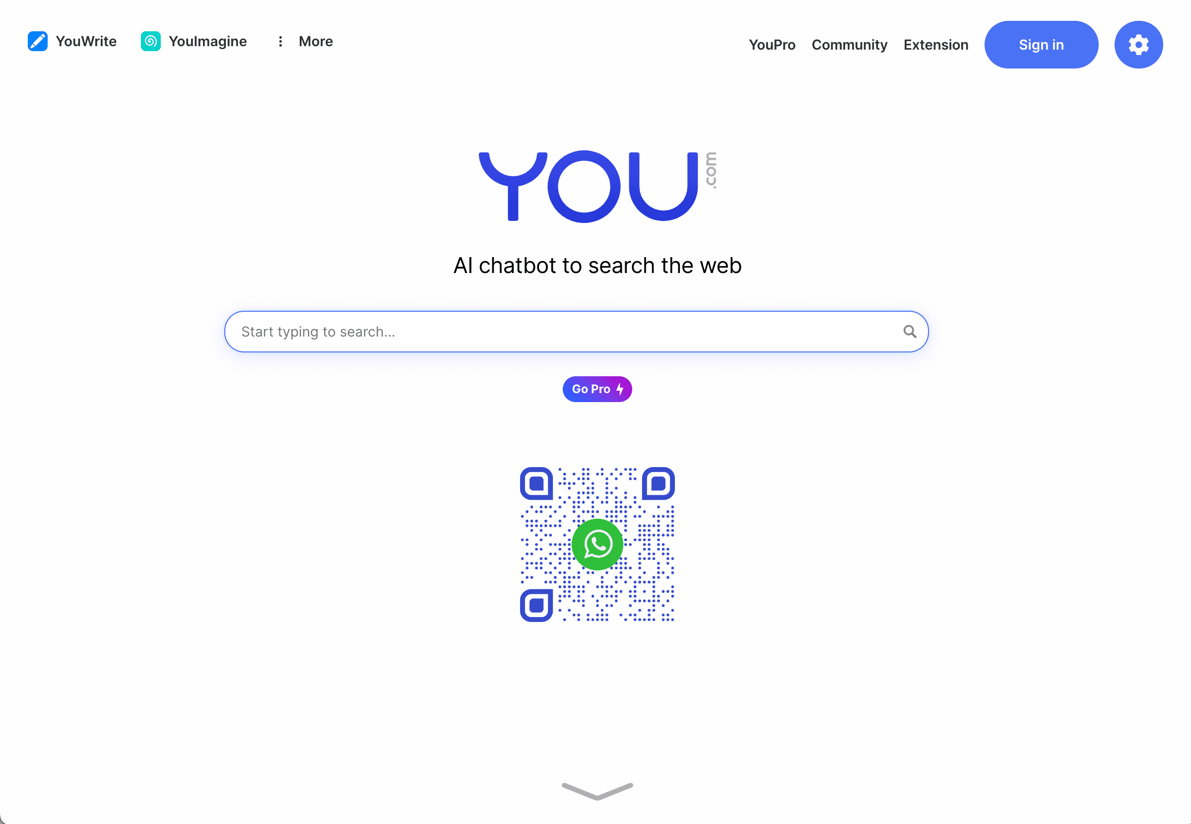 You.com's AI-powered search interface