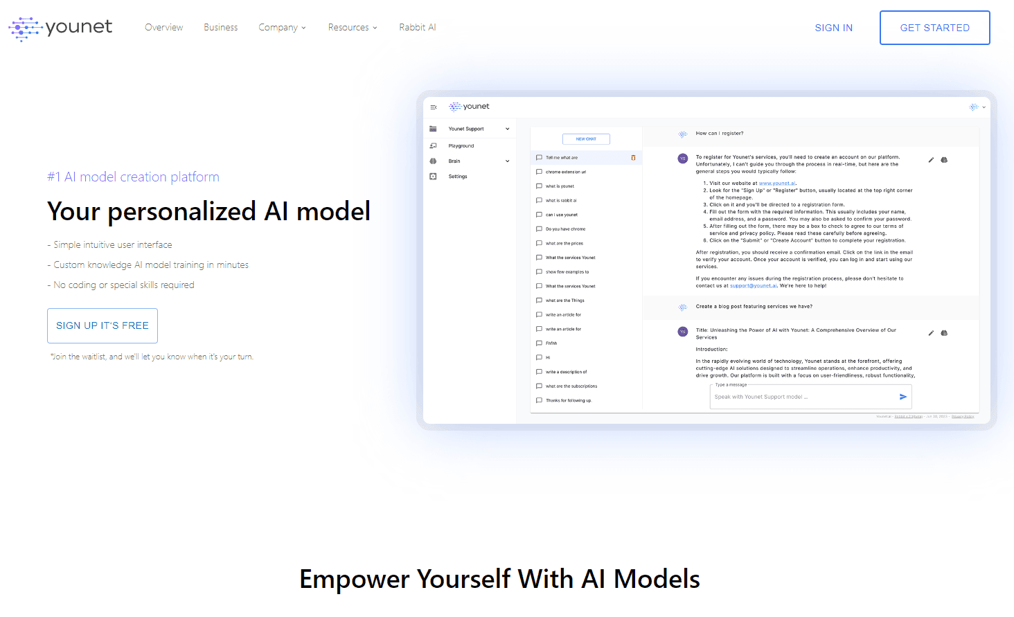Younet AI Model Creation Platform