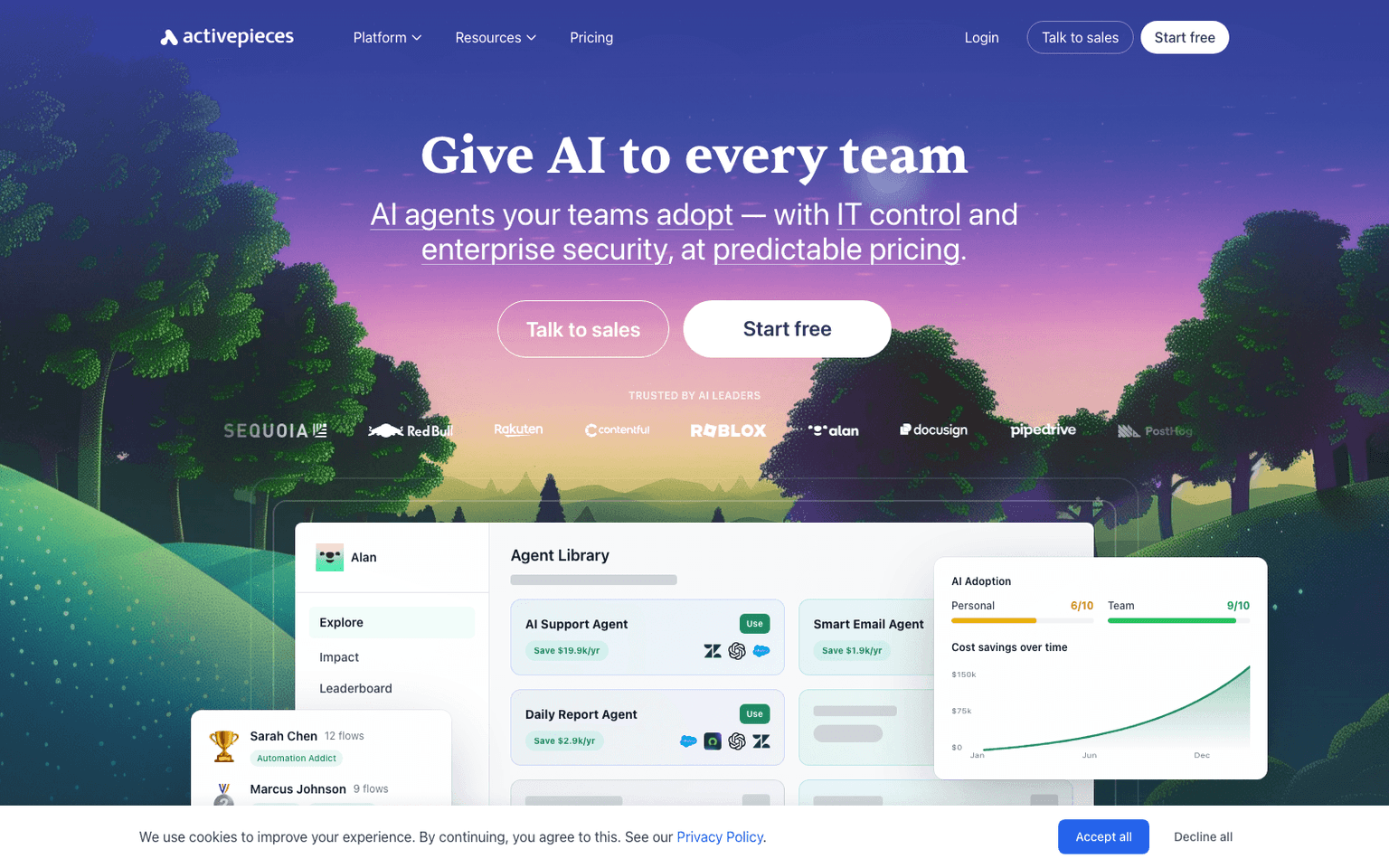 Activepieces workflow automation tool screenshot