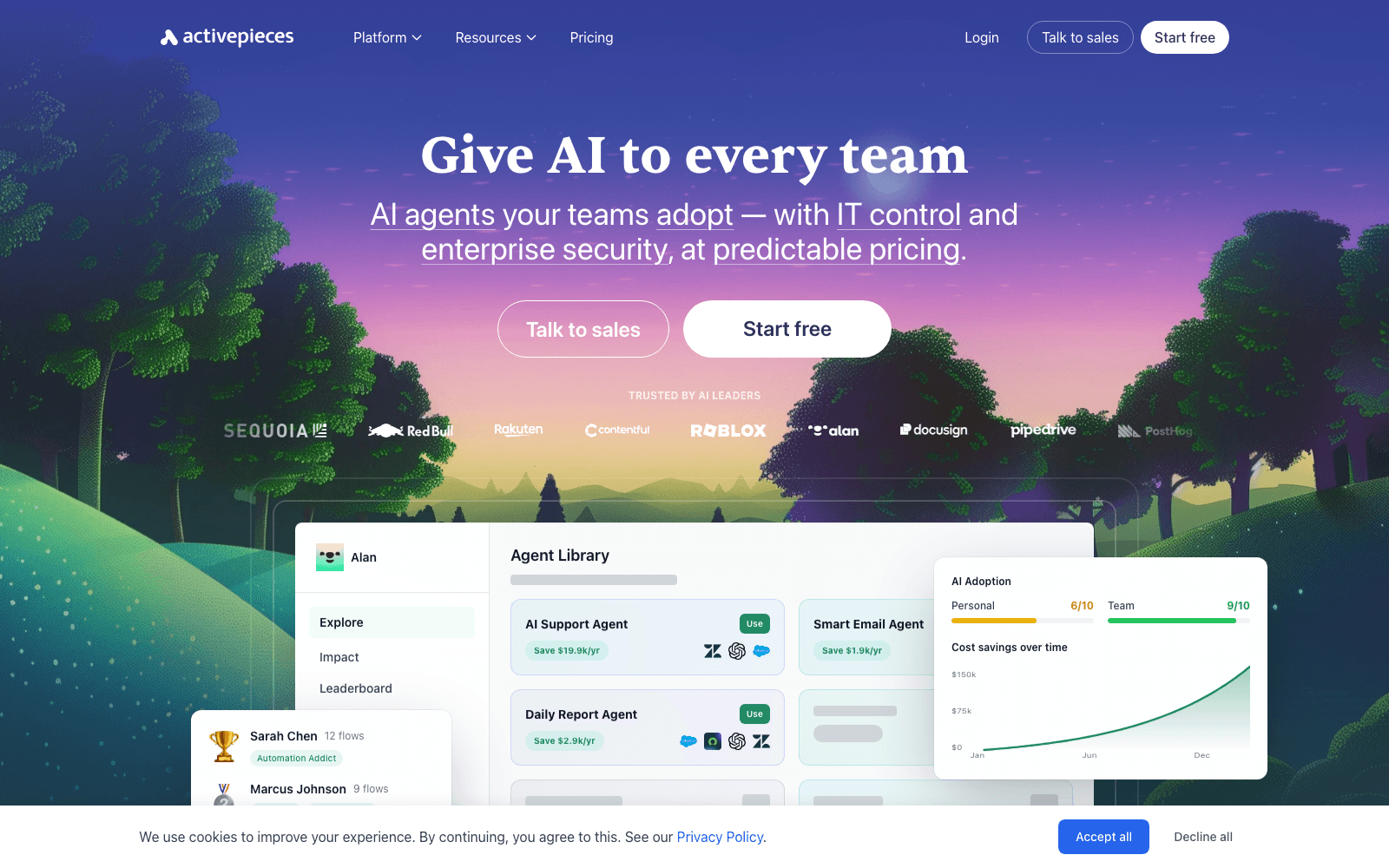 Activepieces workflow automation tool screenshot