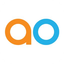 App Orchid logo, an orange and blue lowercase ao mark for the enterprise semantic layer platform