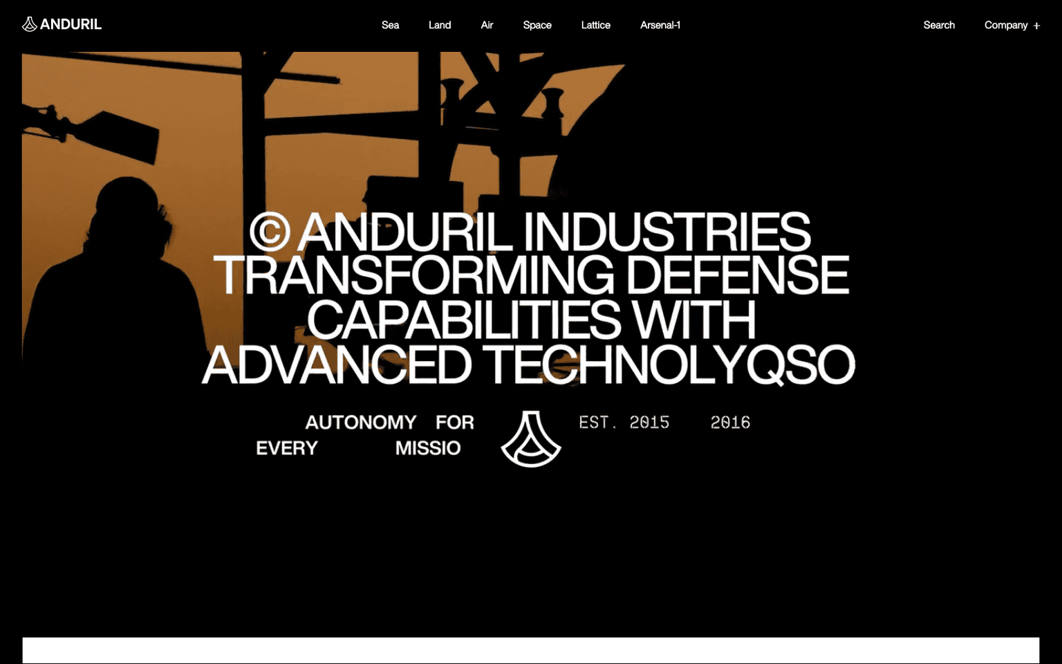 Anduril Industries security & governance tool screenshot