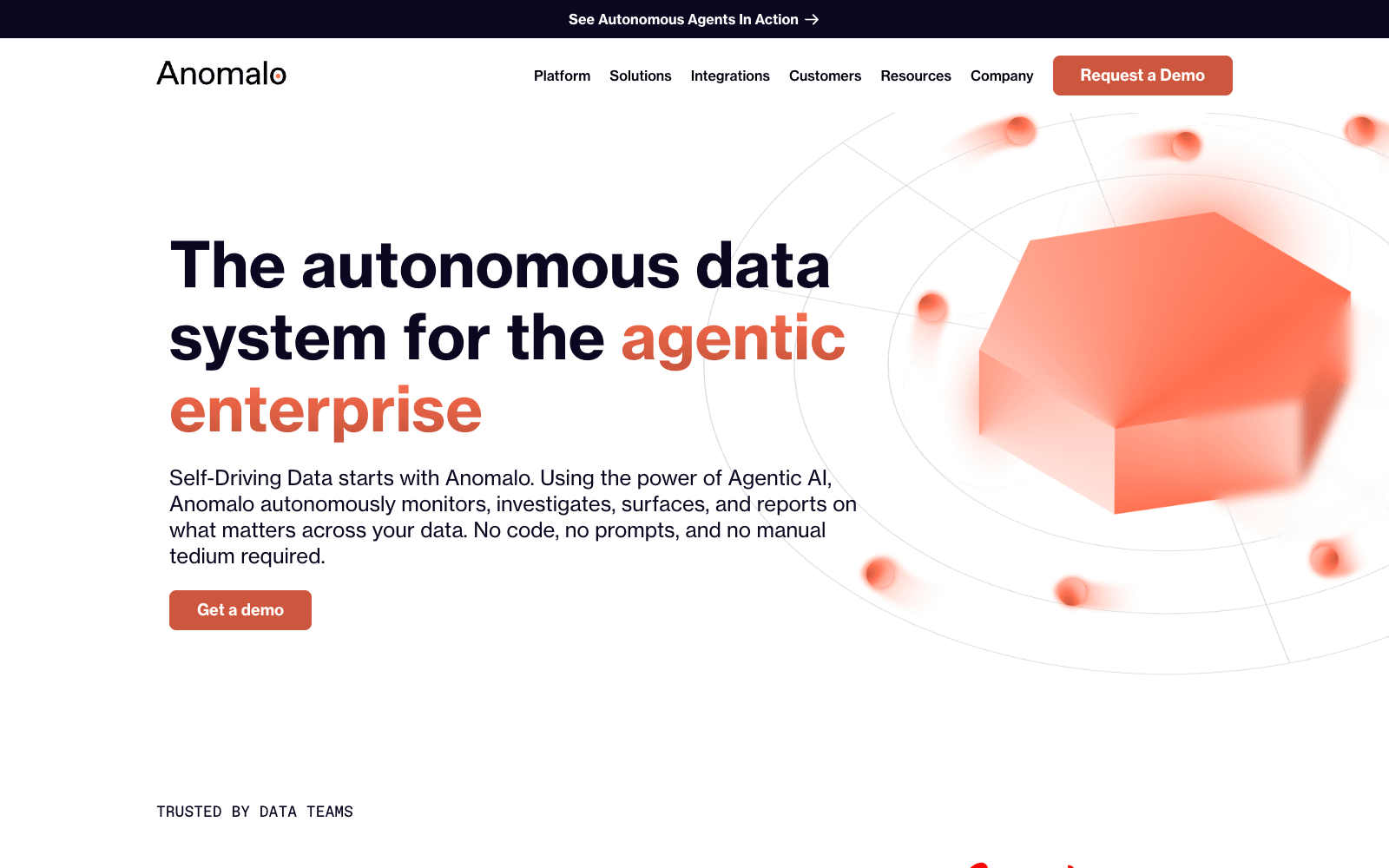 Anomalo ai/ml models tool screenshot