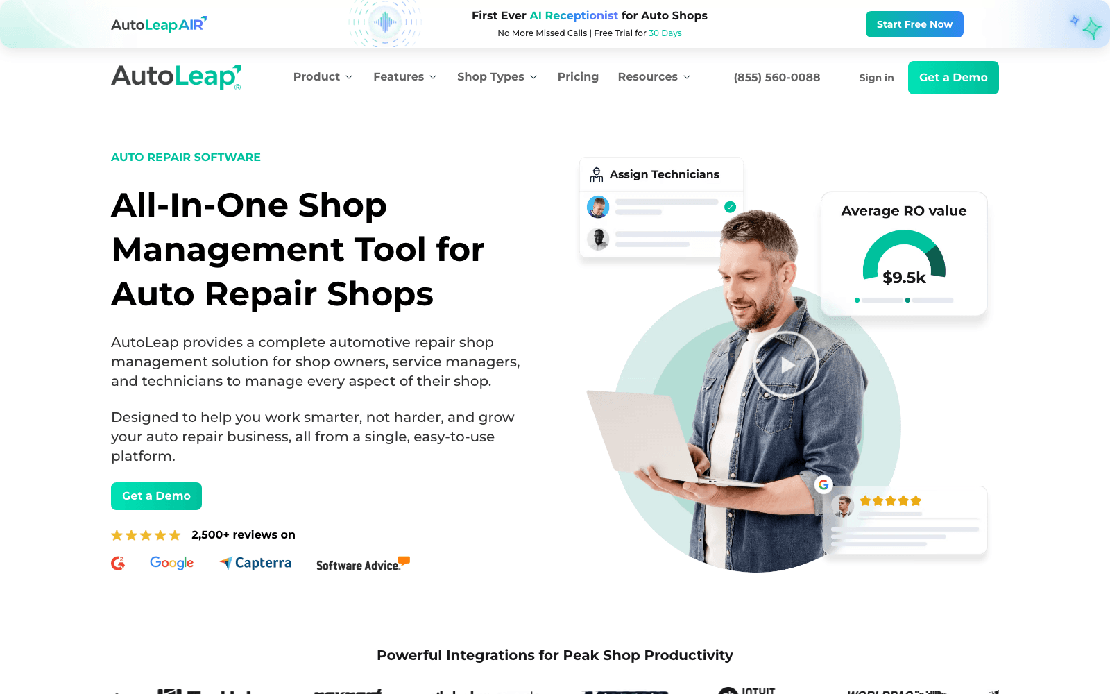 AutoLeap automotive tool screenshot