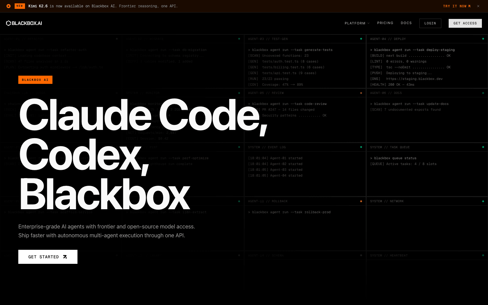 BLACKBOX AI developer tools tool screenshot