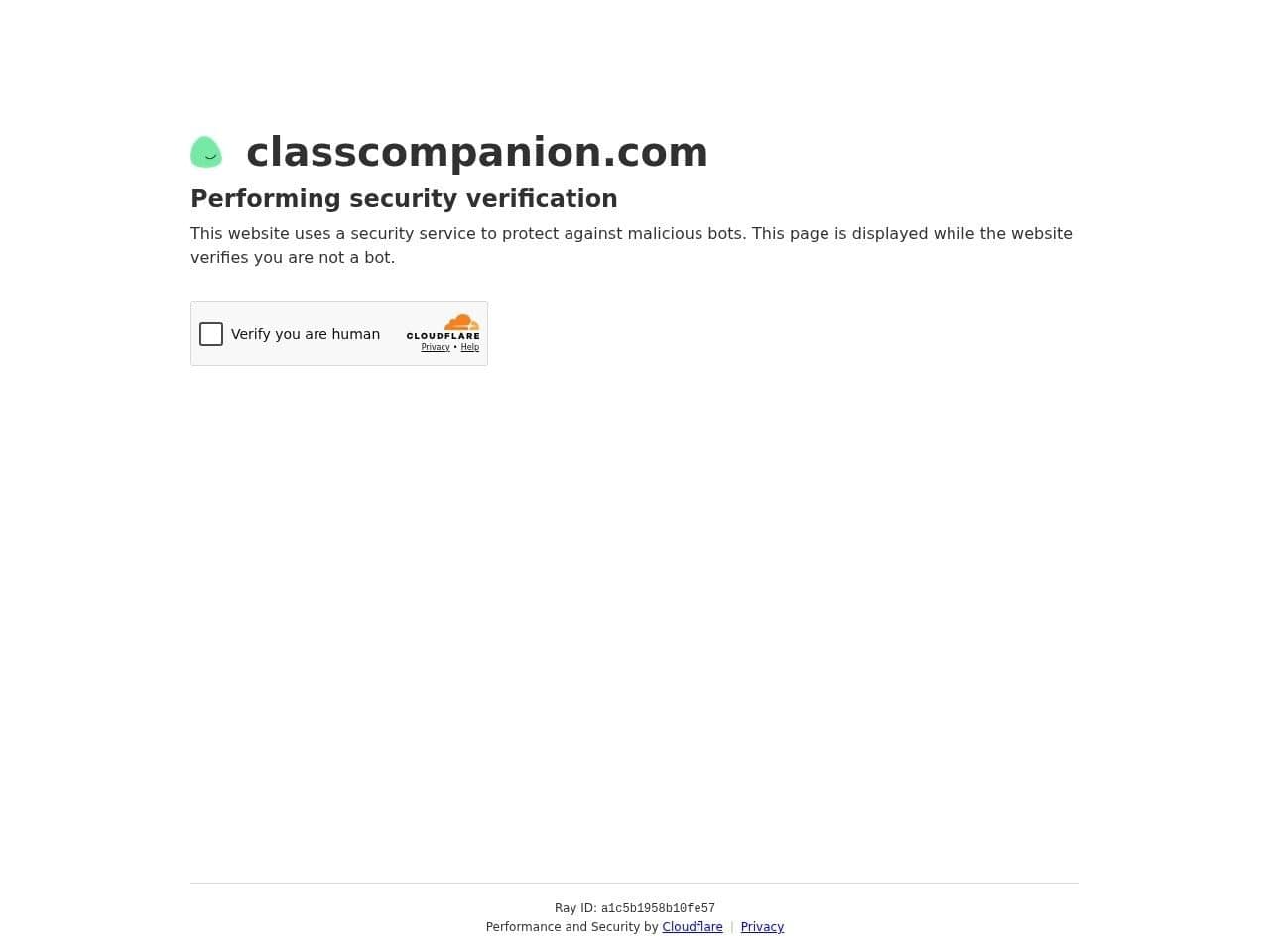 Class Companion product interface dashboard screenshot homepage view