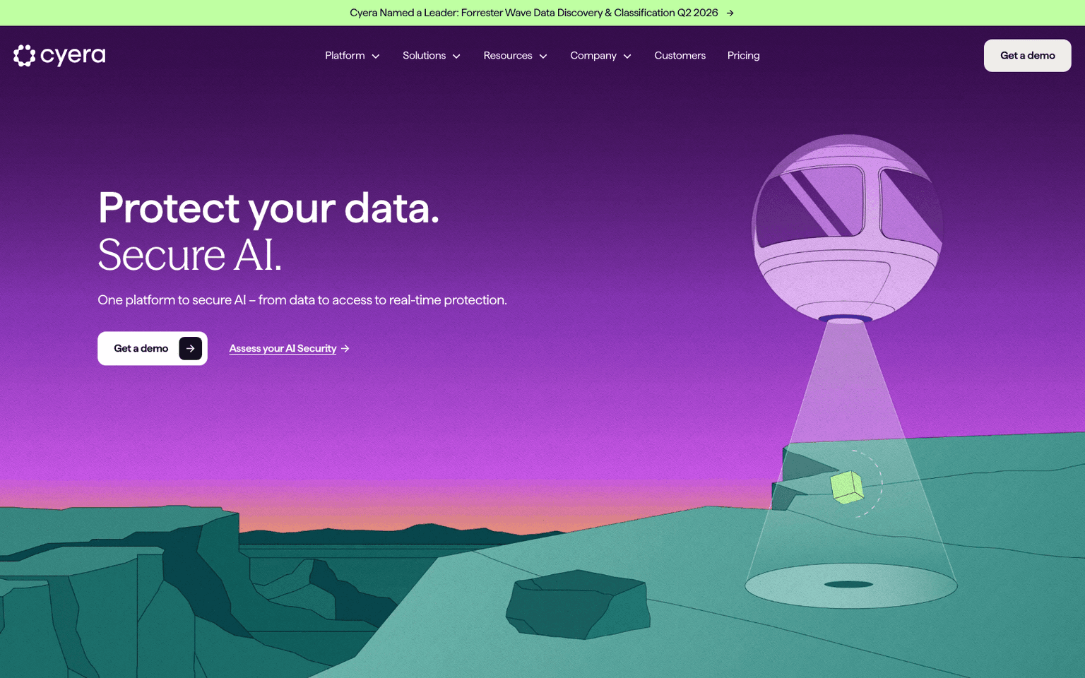 Cyera security & governance tool screenshot