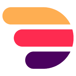 Delightree logo, a stack of orange, red, and purple rounded bars for the franchise operations platform