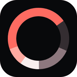 ErosAI logo, a dark rounded tile with a coral segmented ring mark