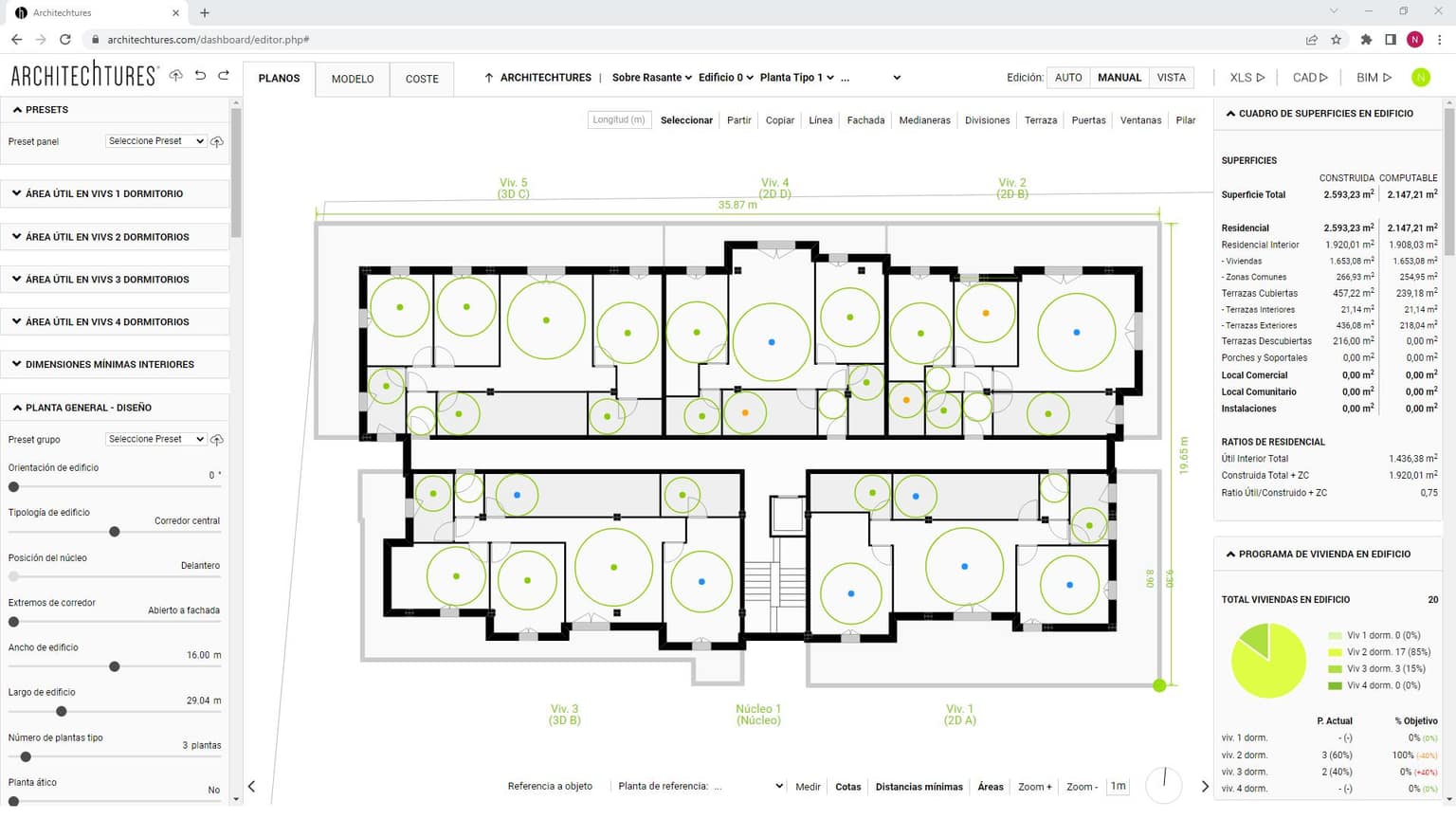 ARCHITEChTURES real estate tool screenshot 2