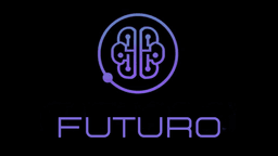 Futuro AI logo, a purple brain circuit mark above the FUTURO wordmark for the AI answering service