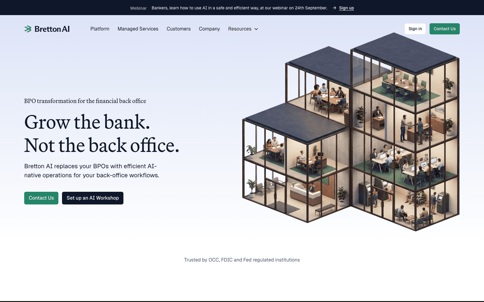 Greenlite homepage screenshot showing the product interface and branding