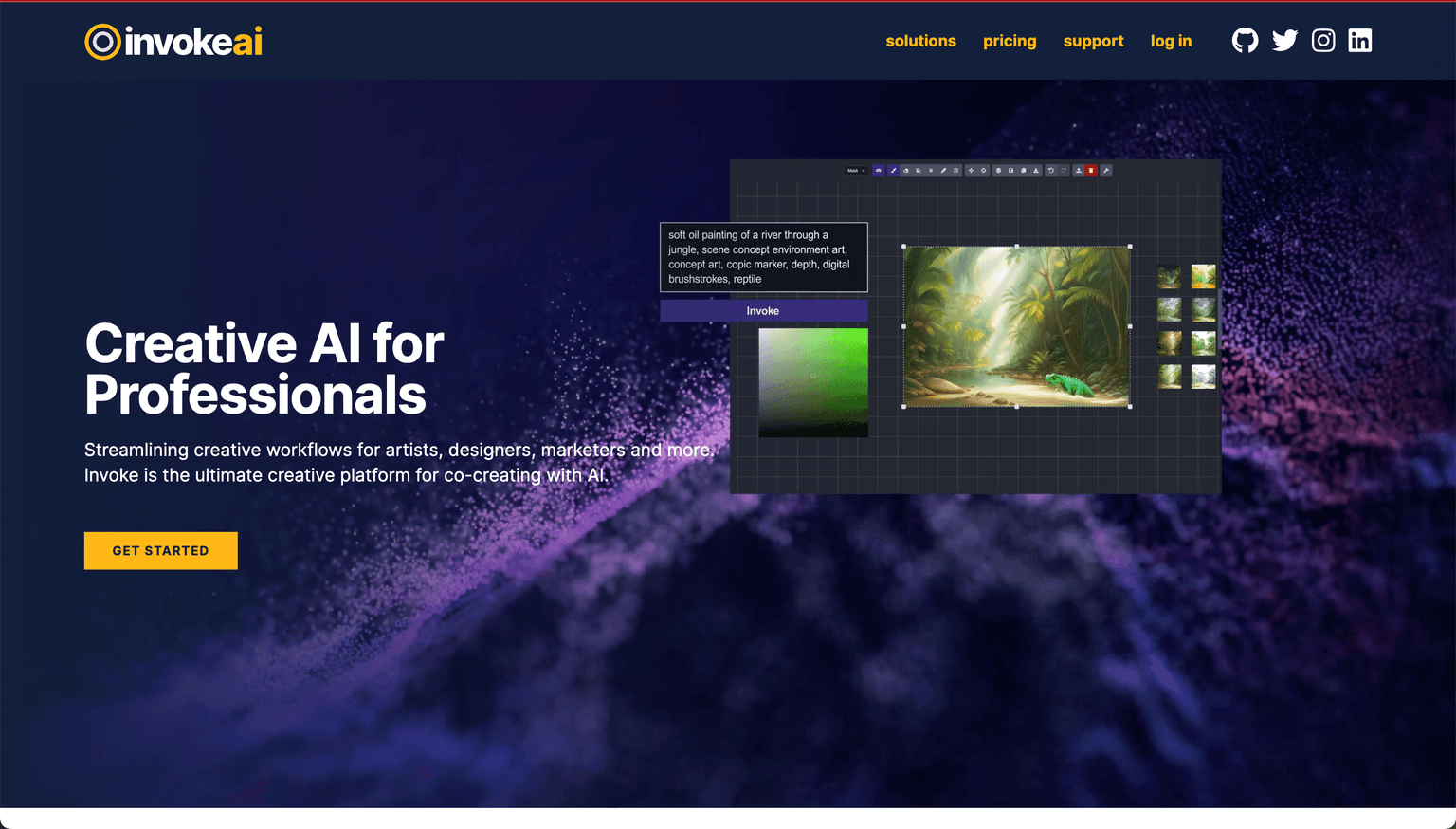 invokeai ai art & image creation tool screenshot