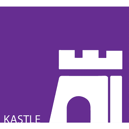 Kastle logo, a white castle mark on purple beside the Kastle wordmark