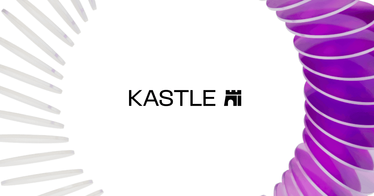 Kastle brand hero with its castle mark and wordmark for lending AI agents
