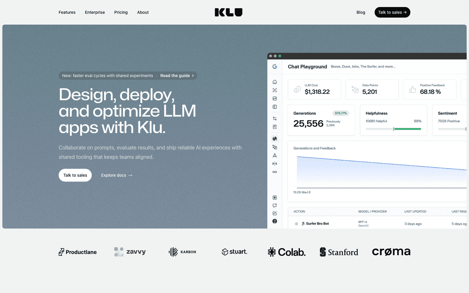 Klu developer tools tool screenshot