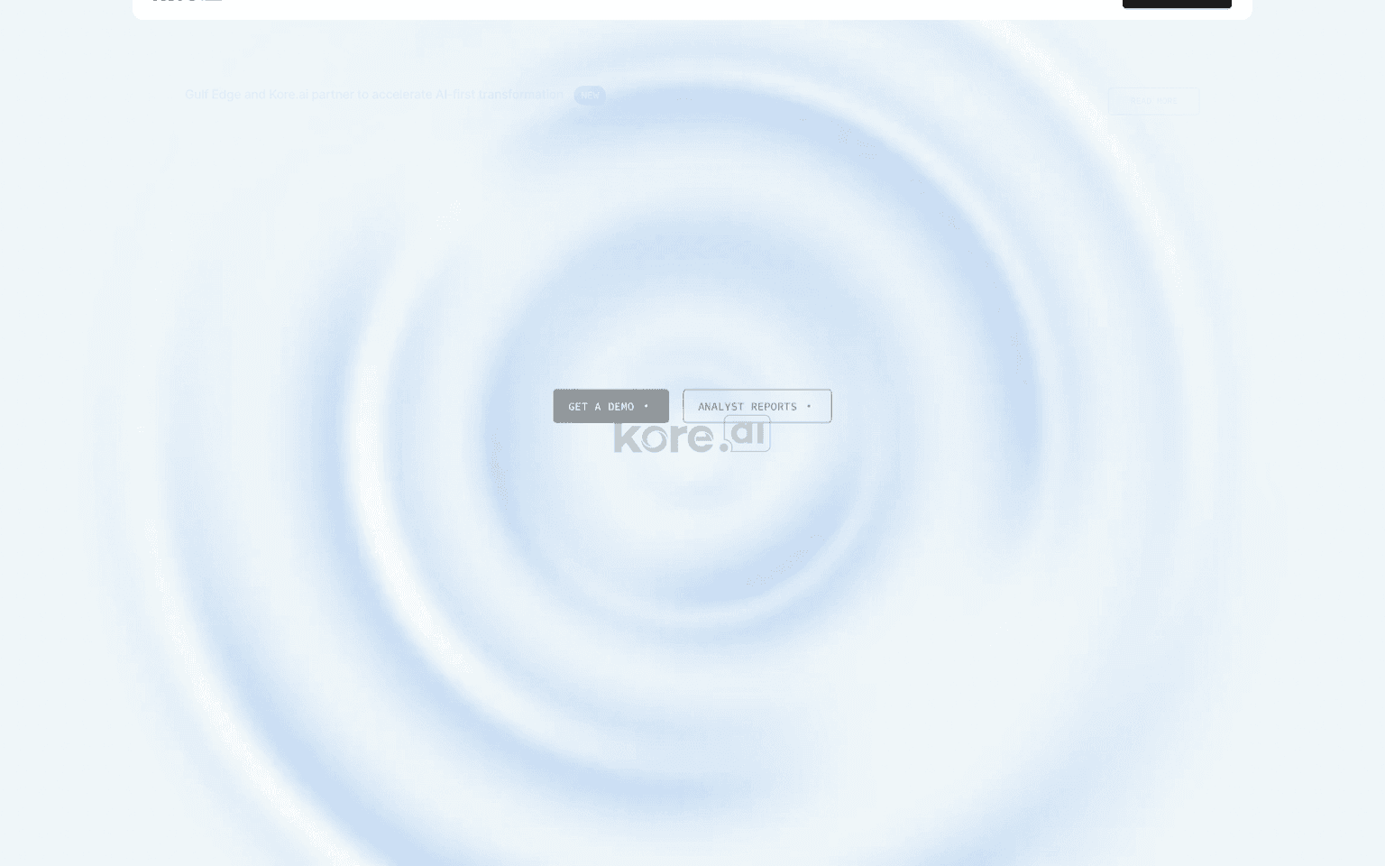Kore.ai customer support tool screenshot