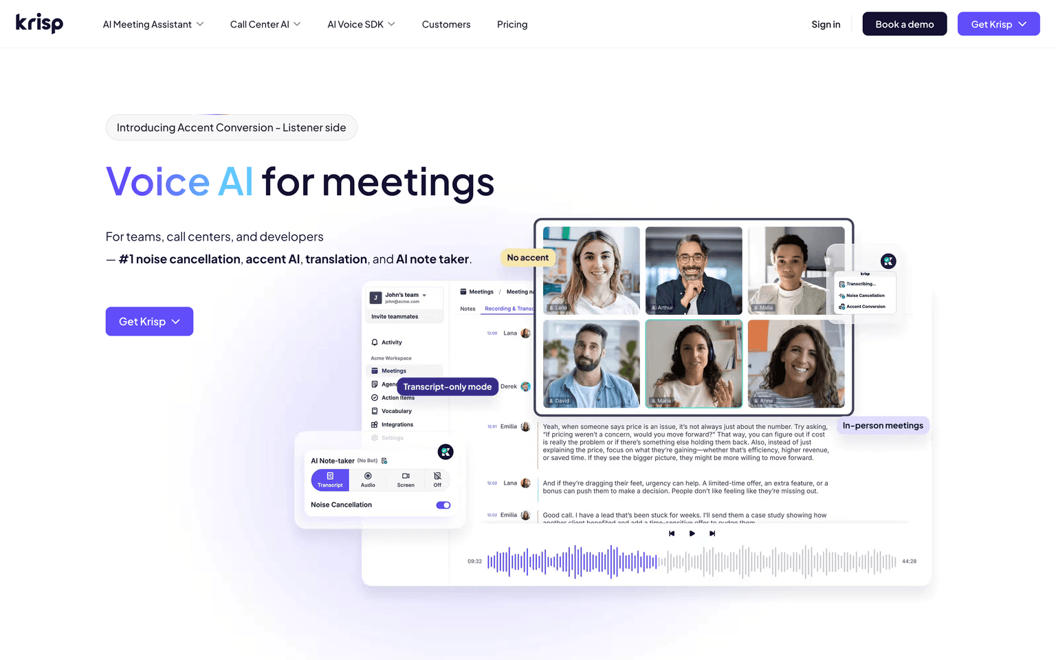 Krisp Screenshot