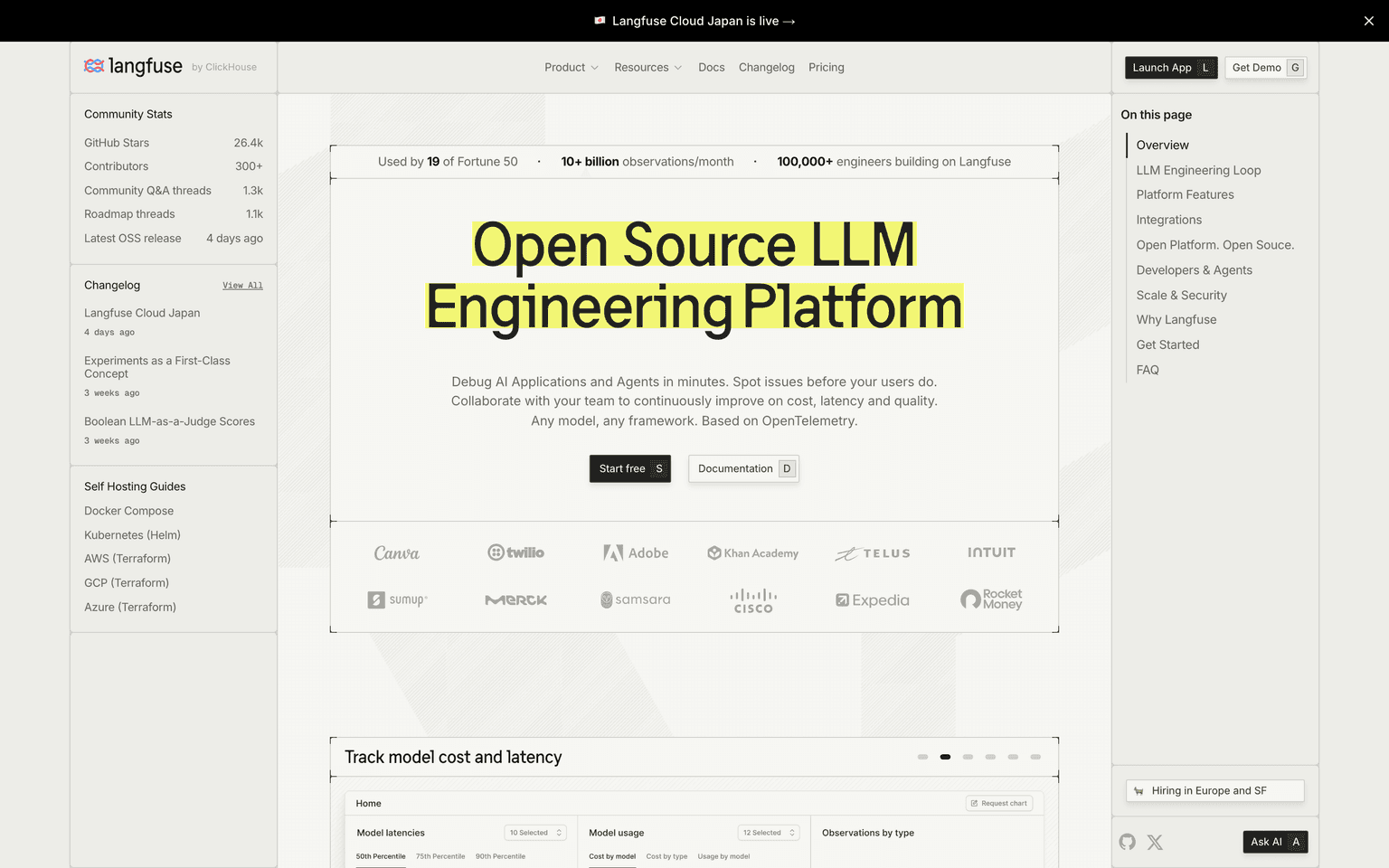 Langfuse Screenshot