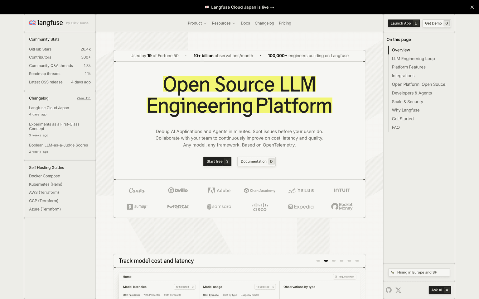 Langfuse Screenshot