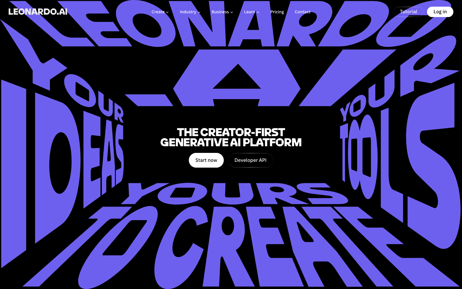 Leonardo AI ai art & image creation tool screenshot