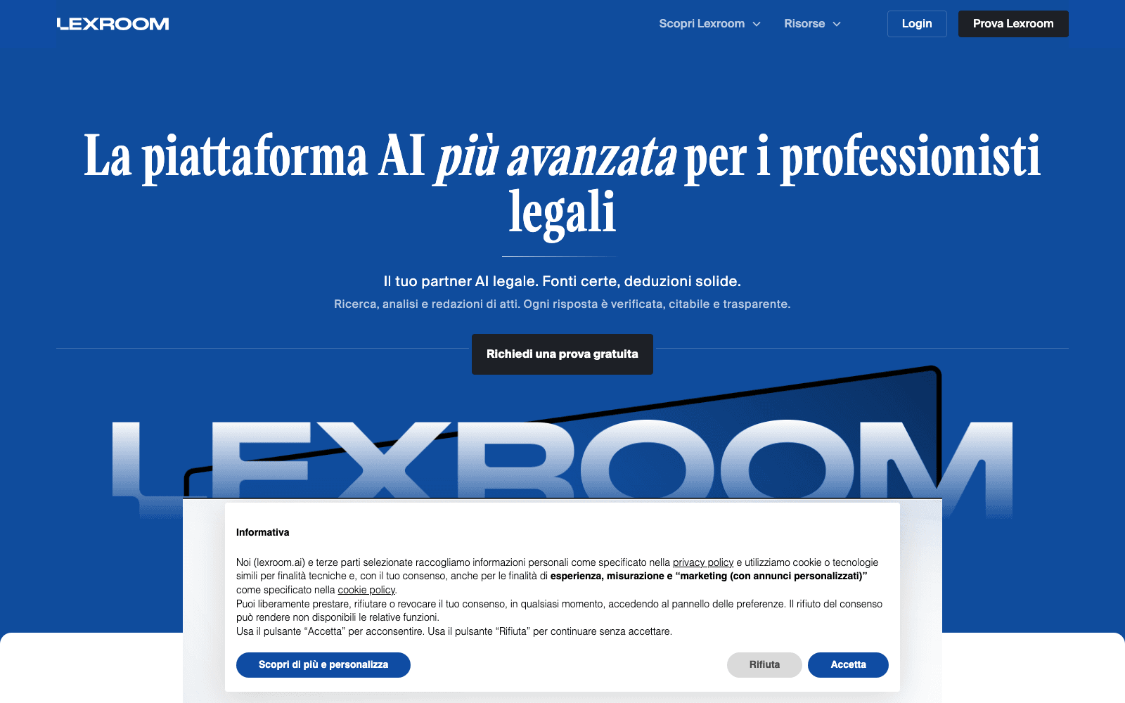 Lexroom legal assistant tool screenshot