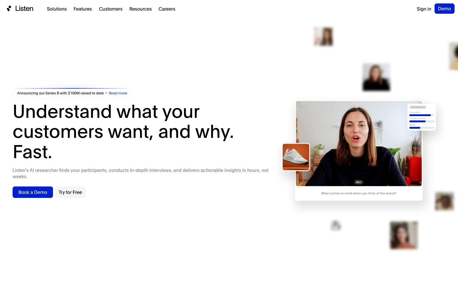 Listen Labs bi & analytics tool screenshot