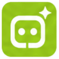 Image 2 app logo, a green rounded square with a white robot face and a sparkle